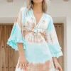 Robe Papillon Aqua