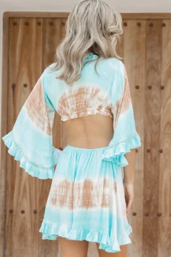 Robe Papillon Aqua
