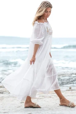 Robe Peralta Bordado Blanc