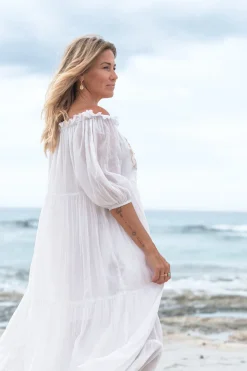 Robe Peralta Bordado Blanc