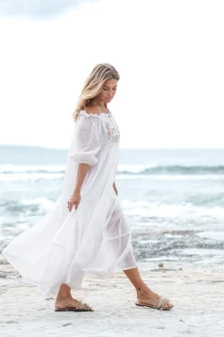 Robe Peralta Bordado Blanc