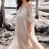 Robe Peralta Bordado Light Taupe