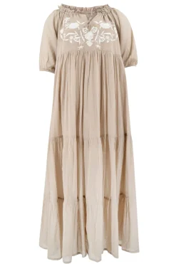 Robe Peralta Bordado Light Taupe