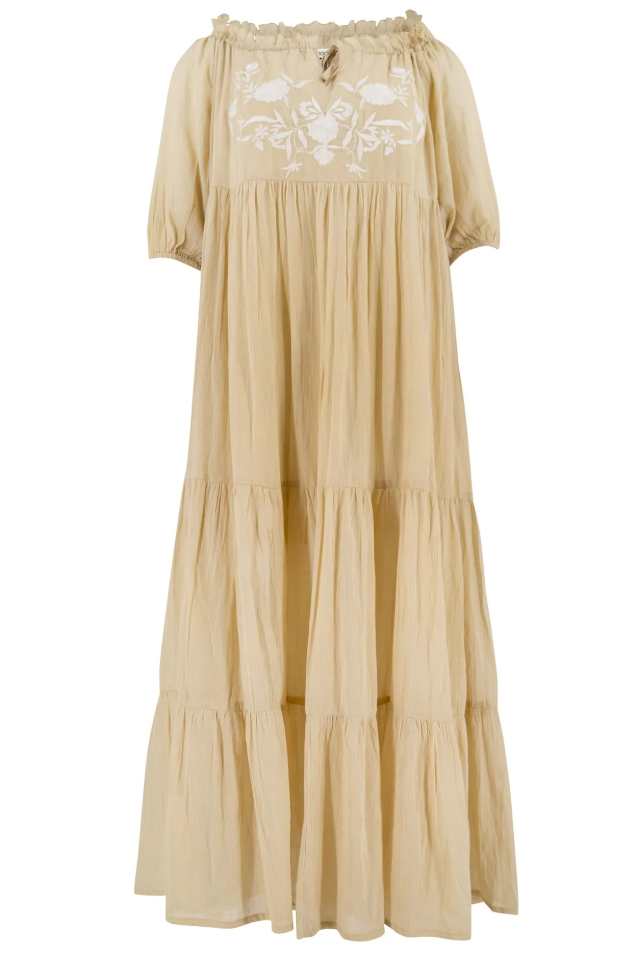 Robe Peralta Bordado Sand