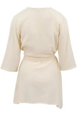 Robe portefeuille Deya Ivoire