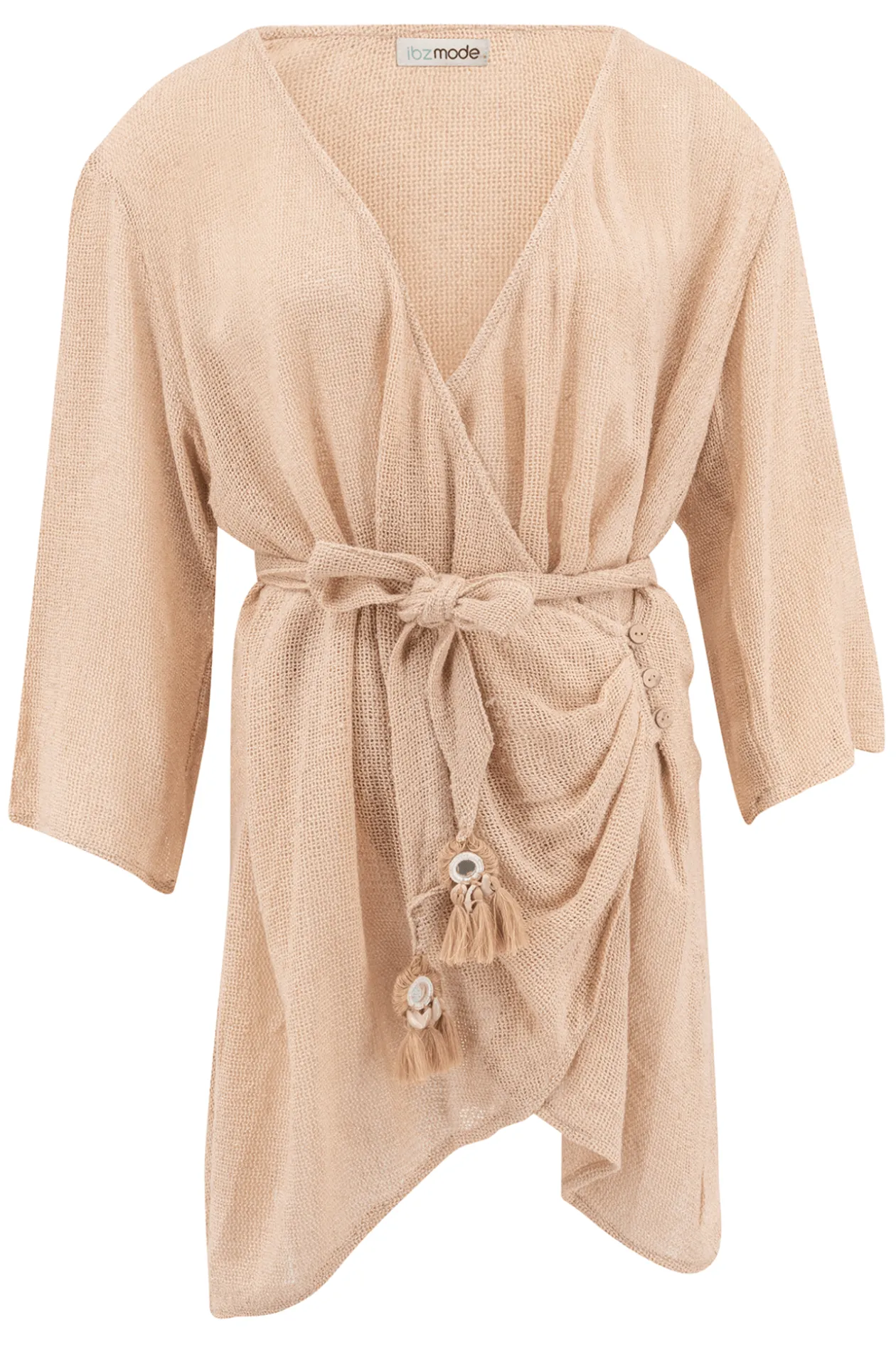 Robe portefeuille Deya Scorva Sand