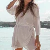 Robe portefeuille Deya White