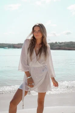 Robe portefeuille Deya White