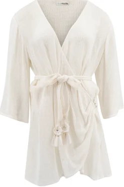 Robe portefeuille Deya White