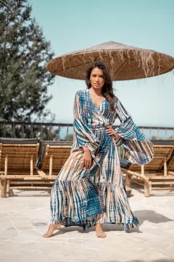 Robe portefeuille Romina Beige