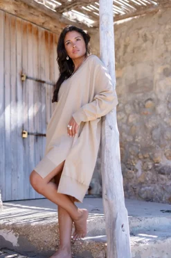 Robe pull Chavela Taupe