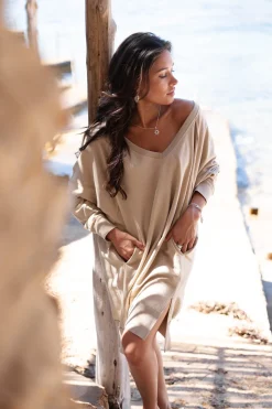 Robe pull Chavela Taupe