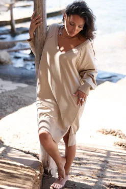 Robe pull Chavela Taupe