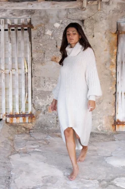 Robe pull longue Bodine Beige