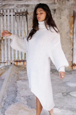 Robe pull longue Bodine Beige