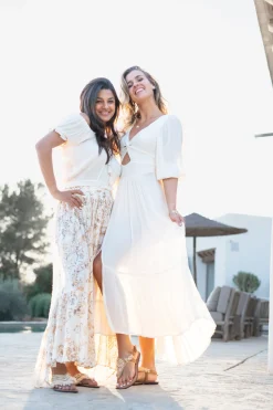 Robe Santi Paisley Blanc