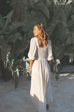 Robe Santi Paisley Ivoire