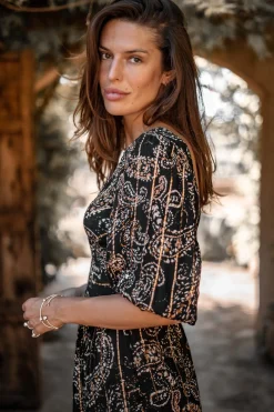 Robe Santi Paisley Noir