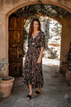 Robe Santi Paisley Noir