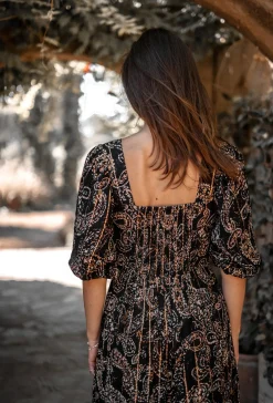 Robe Santi Paisley Noir
