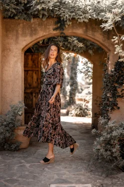 Robe Santi Paisley Noir