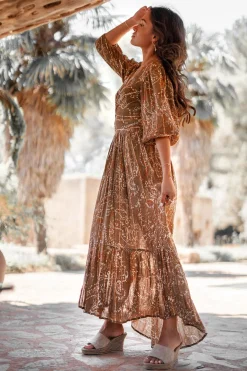 Robe Santi Paisley Taupe
