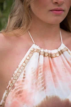 Robe Saran Peach