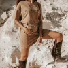 Robe T-shirt Nova Marron