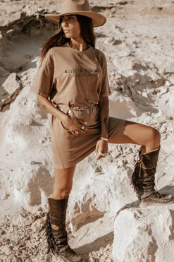 Robe T-shirt Nova Marron