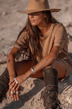 Robe T-shirt Nova Marron