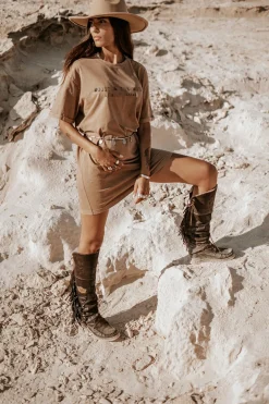 Robe T-shirt Nova Marron