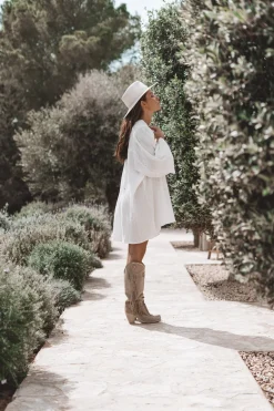 Robe tunique Isabel Blanc cassé