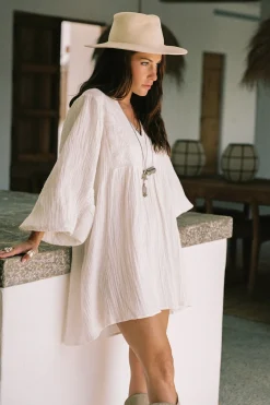 Robe tunique Isabel Blanc cassé