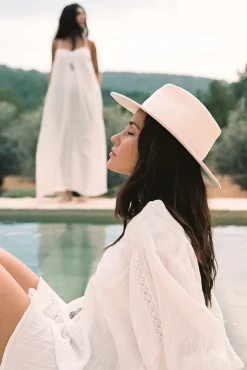 Robe tunique Isabel Blanc cassé