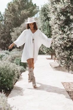 Robe tunique Isabel Blanc cassé