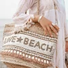 Sac de plage Love & Beach Gold/Aqua