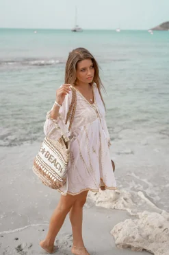 Sac de plage Love & Beach Gold/Aqua