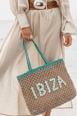 Sac de plage Seashell Ibiza Aqua
