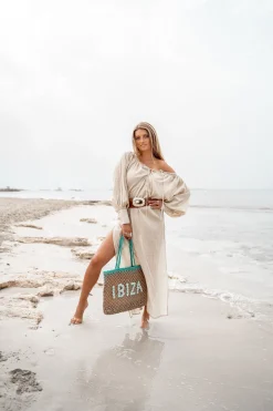 Sac de plage Seashell Ibiza Aqua