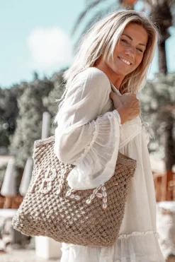 Sac de plage Seashell Off White Ibiza