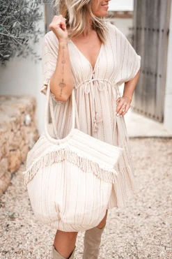 Sac Elvio Stripe Sand