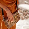 Sacoche en cuir Leo Beige