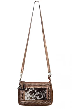 Sacoche en cuir vachette Camel