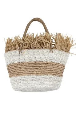 Shopper rayé plage