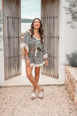 Short Ana Leopard Noir