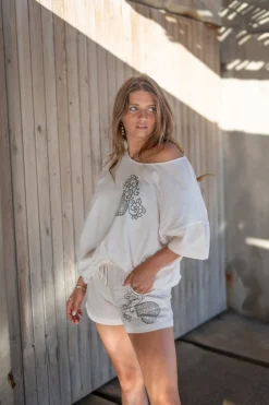 Short Cami Jersey Blanc