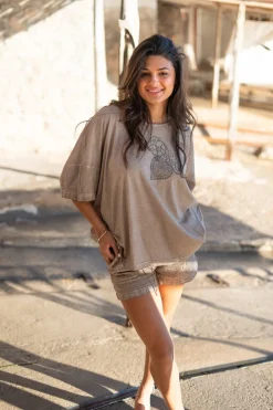 Short Cami Jersey Taupe