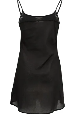 Sous-robe en coton noir