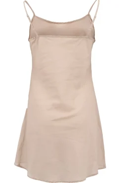 Sous-robe en coton Taupe