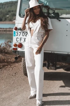 The Muse Jumpsuit Light Beige